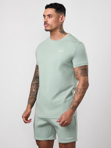 Gym King Fundamental Linear T-Shirt, Urban Sage