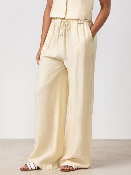 Gym King Signature Woven Paper Bag Trousers - view 2, Buttermilk
