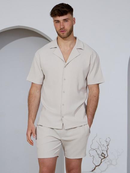 Gym King Signature Woven Texture Shirt, Clay, Clay