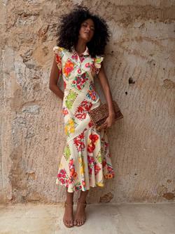 Never Fully Dressed Fruit Sticker Remi Dress, Multi, Multi