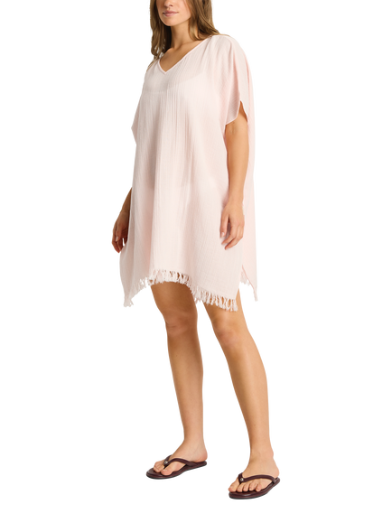 Sea Level Salt Kaftan, Shell Pink - view 2, Shell Pink