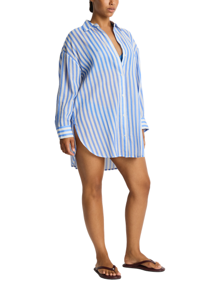 Sea Level Vacay Cruise Shirt - view 2, Chambray