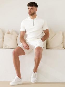 Gym King Portals Texture Polo Shirt - view 2, Cream