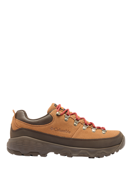 Columbia Newton Alpine Low Waterproof Hiking Shoes, Grizzly Bear/Red Oxide, Grizzly Bear, Red O