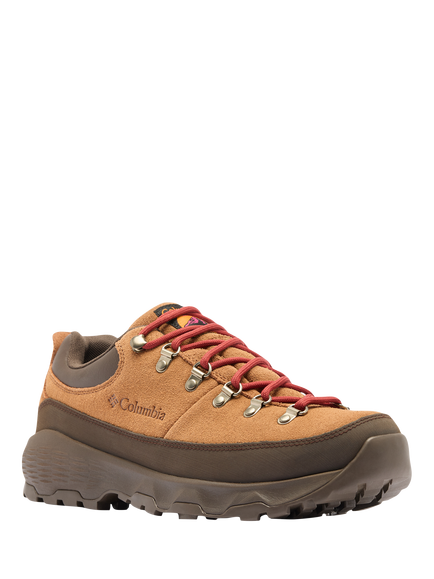 Columbia Newton Alpine Low Waterproof Hiking Shoes, Grizzly Bear/Red Oxide - view 2, Grizzly Bear, Red O