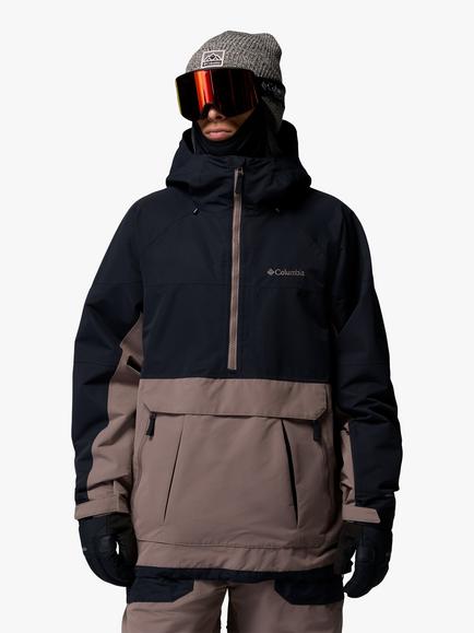 Columbia Men's Coreshot Shell Anora Sports Anorak Jacket, Iron, Black, Iron, Black