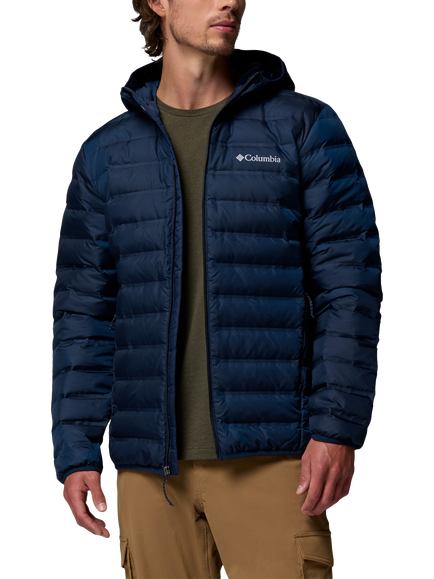 Columbia Lake 22 II Down Hooded Jacket, Black, Collegiate Navy