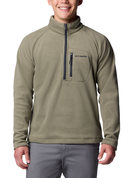 Columbia Fast Trek Half Zip Fleece Top, Stone Green/Shark, Stone Green, Shark