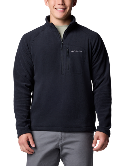 Columbia Fast Trek Half Zip Fleece Top, Black, Black