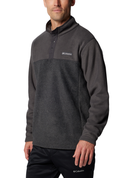 Columbia Steens Mountain Half Snap Fleece, Charcoal - view 2, Charcoal Heather, S