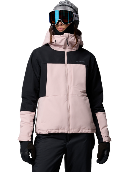 Columbia Alpine Echo Insulated Winter Sports Jacket, Mineral Pink/Black, Mineral Pink, Black