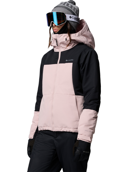 Columbia Alpine Echo Insulated Winter Sports Jacket, Mineral Pink/Black - view 2, Mineral Pink, Black