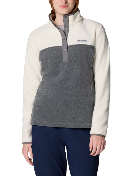 Columbia Benton Springs 1/2 Snap Fleece, Grey, City Grey Heather,