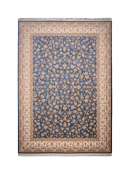 Gooch Luxury Abedeh Floral Rug, Blue, Blue