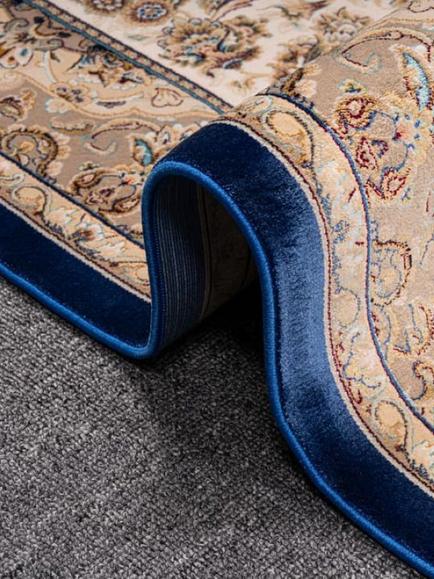 Gooch Luxury Abedeh Floral Rug, Blue - view 2, Blue