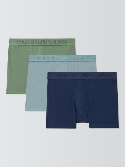 Polo Ralph Lauren Cotton Rich Boxer Briefs, Pack of 3, Multi, Multi