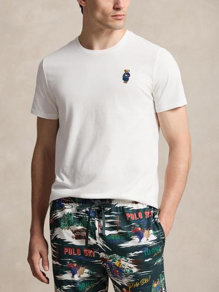 Polo Ralph Lauren Polo Bear Cotton Pyjama Top,, White White