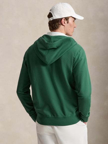 Ralph Lauren Stretch Cotton Lounge Zip Hoodie, Varano Green - view 2, Varano Green