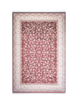 Gooch Luxury Abedeh Floral Rug, Red, Red