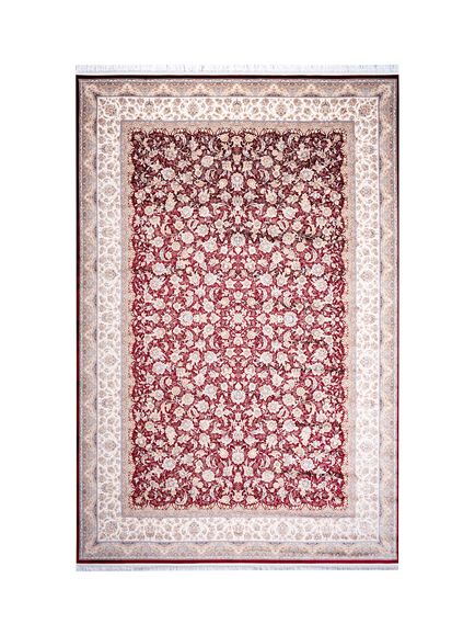 Gooch Luxury Abedeh Floral Rug, Red, Red