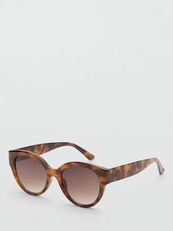 Mango Cat's Eye Sunglasses, Chocolate - view 2, Chocolate
