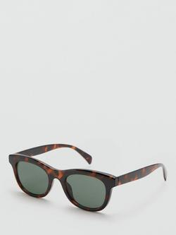 Mango Tortoiseshell Cat’s Eye Sunglasses, Chocolate - view 2, Chocolate