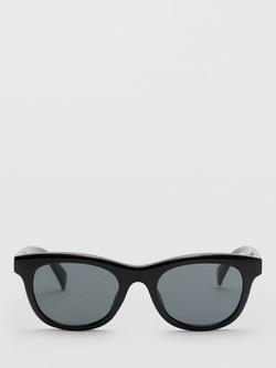 Mango Cat's Eye Sunglasses, Black, Black