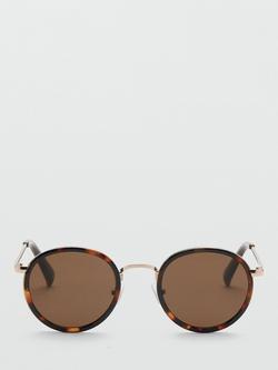 Mango Round Sunglasses, Chocolate, Chocolate