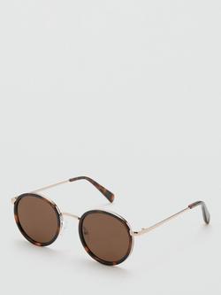 Mango Round Sunglasses, Chocolate - view 2, Chocolate