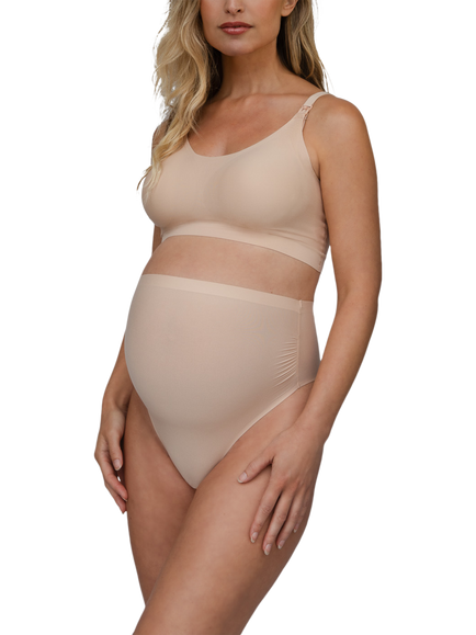 Bye Bra Maternity Bra Top, Beige - view 2, Beige