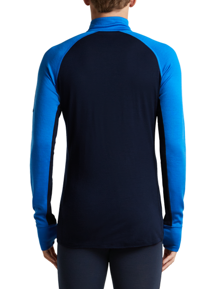 Icebreaker Men's 260 ZoneKnit Wool Long Sleeve Half Zip Top, Navy - view 2, Navy