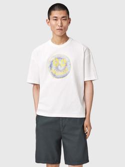 AllSaints Spun Out Cotton T-Shirt, Chalk White, Chalk White