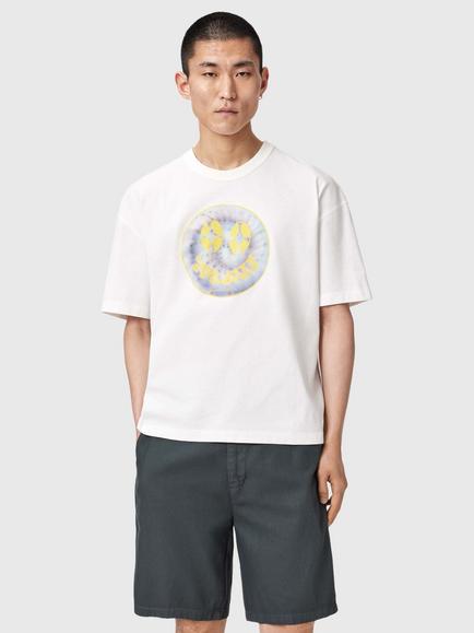 AllSaints Spun Out Cotton T-Shirt, Chalk White, Chalk White