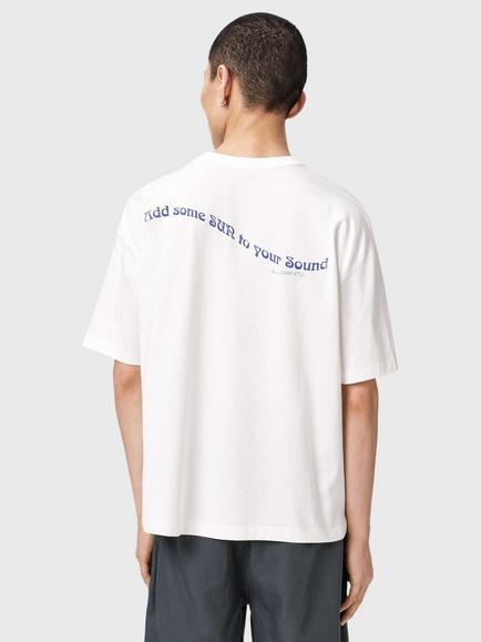 AllSaints Spun Out Cotton T-Shirt, Chalk White - view 2, Chalk White