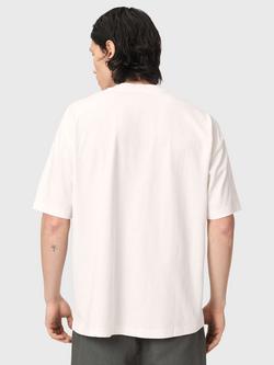 AllSaints Troppo Cotton Loose Fit Short Sleeve Logo T-Shirt, Chalk White - view 2, Chalk White