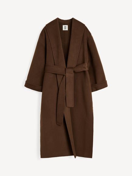 By Malene Birger Trullem Belted Pure Wool Overcoat, Carafe, Carafe