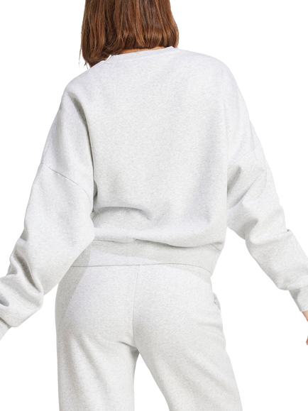 adidas Women's Feelcozy Sweatshirt, Grey - view 2, Grey
