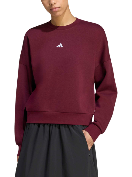 adidas Soft Fleece Sweatshirt, Red, Red