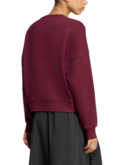 adidas Soft Fleece Sweatshirt, Red - view 2, Red