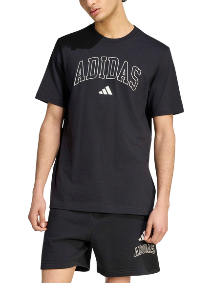 adidas Collegiate Lineage Graphic T-Shirt, Black, Black