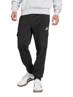 adidas Feelcozy Cotton Rich Cargo Joggers, Black, Black