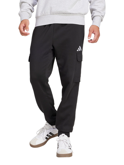 adidas Feelcozy Cotton Rich Cargo Joggers, Black, Black