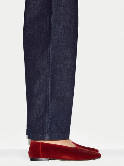 Jigsaw Lola Suede Ballerina Pumps, Red - view 2, Red
