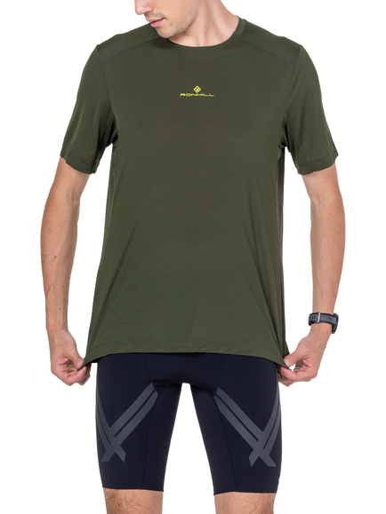 Ronhill Tech Crew Neck T-Shirt, Kelp, Kelp