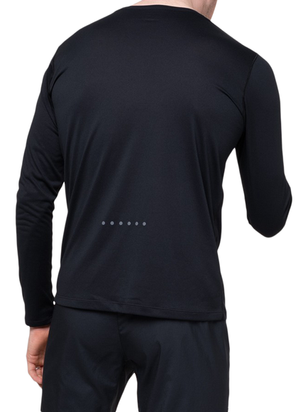 Ronhill Core Crew Neck Long Sleeve T-Shirt, Black - view 2, Black