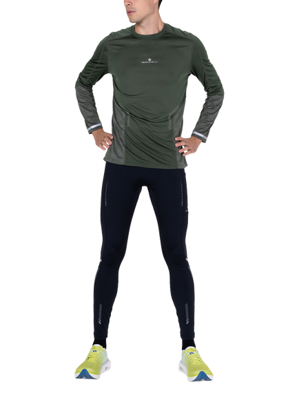 Ronhill Tech Reflect Long Sleeve Top, Kelp - view 2, Kelp