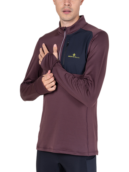 Ronhill Tech Winter Half Zip Top, Expresso, Expresso