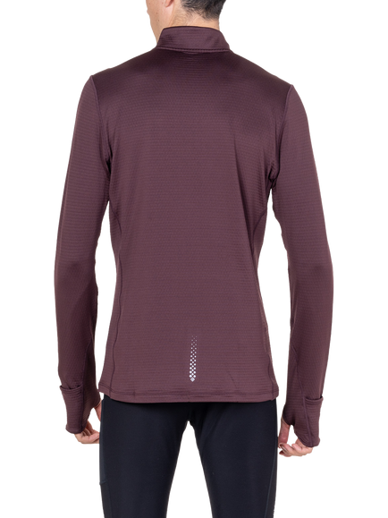 Ronhill Tech Winter Half Zip Top, Expresso - view 2, Expresso