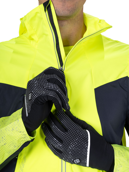 Ronhill Reflective Gloves, Black - view 2, Black