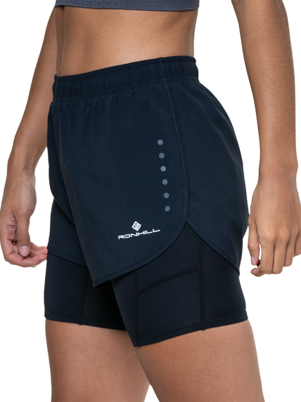 Ronhill Core 3.5" 2-in1 Shorts, Black, Black